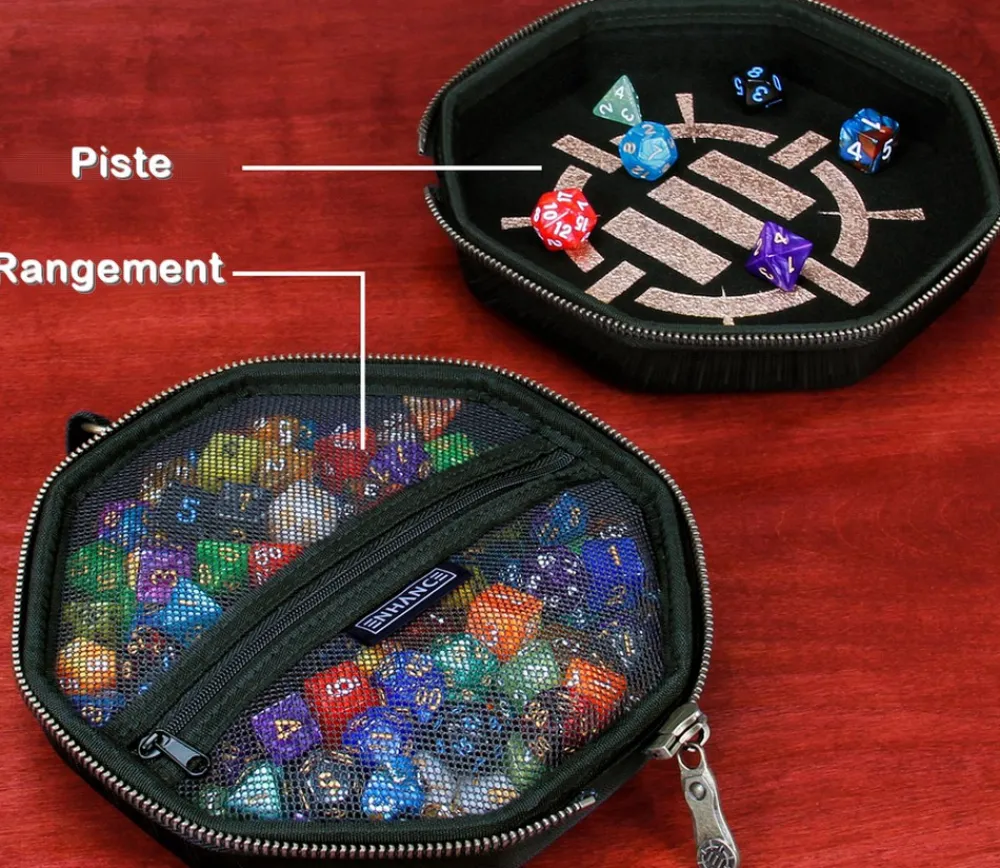 Tout Pour le Jeu Boitier 2 en 1 : piste de dés et boitier de rangement - standard RPG - Enhance