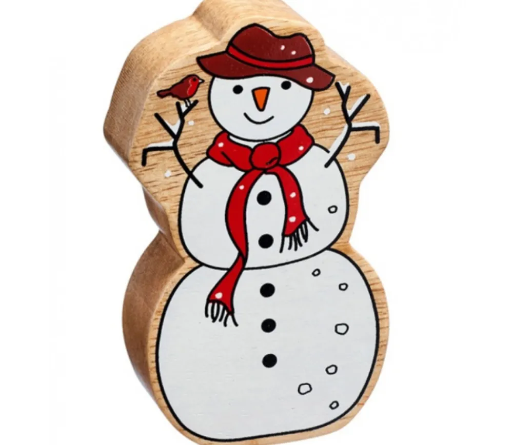Tout Pour le Jeu Bonhomme de neige en bois 100 x 58 x 25 mm personnage