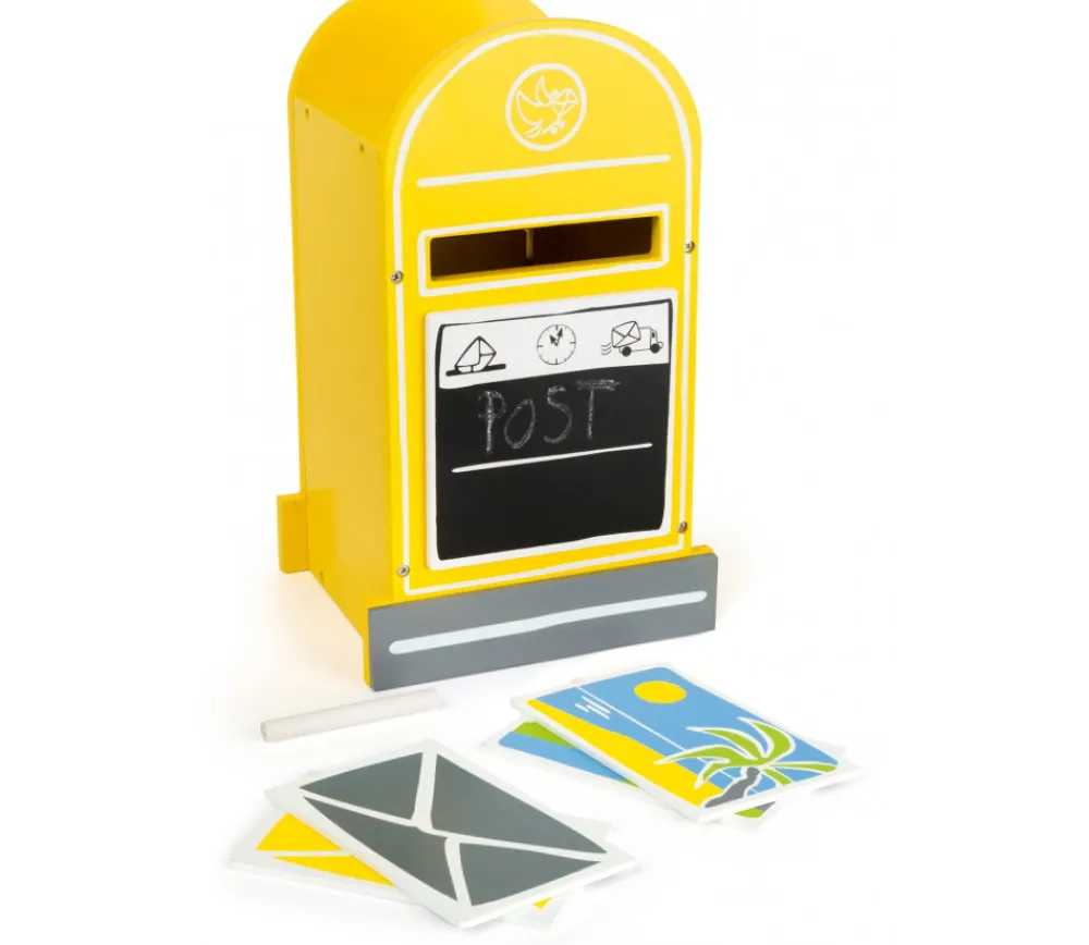 Tout Pour le Jeu Boîte aux lettres en bois avec accessoires - jeu poste