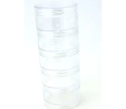 Tout Pour le Jeu Boîte composée de 5 mini boites empilables rondes de Ø 5 cm en plastique