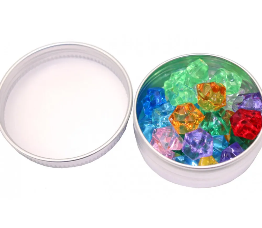 Tout Pour le Jeu Boîte ronde Ø 5.2 cm aluminium avec couvercle à vis métal