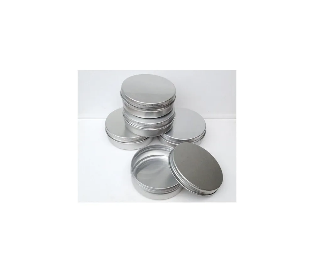 Tout Pour le Jeu Boîte ronde Ø 5.2 cm aluminium avec couvercle à vis métal