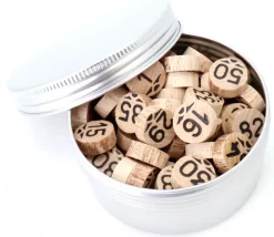 Tout Pour le Jeu Boîte ronde Ø 9.3 cm aluminium avec couvercle à vis