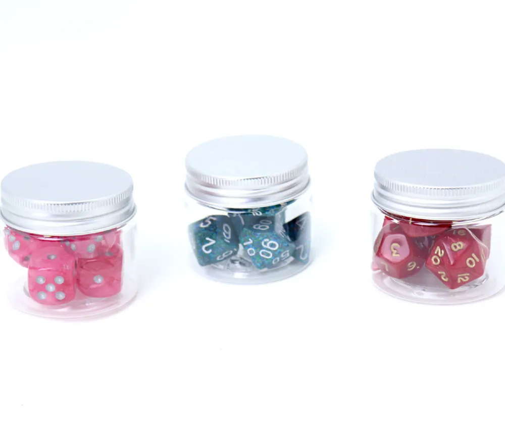 Tout Pour le Jeu Boîte ronde Ø 4.8 cm plastique avec couvercle à vis en aluminium