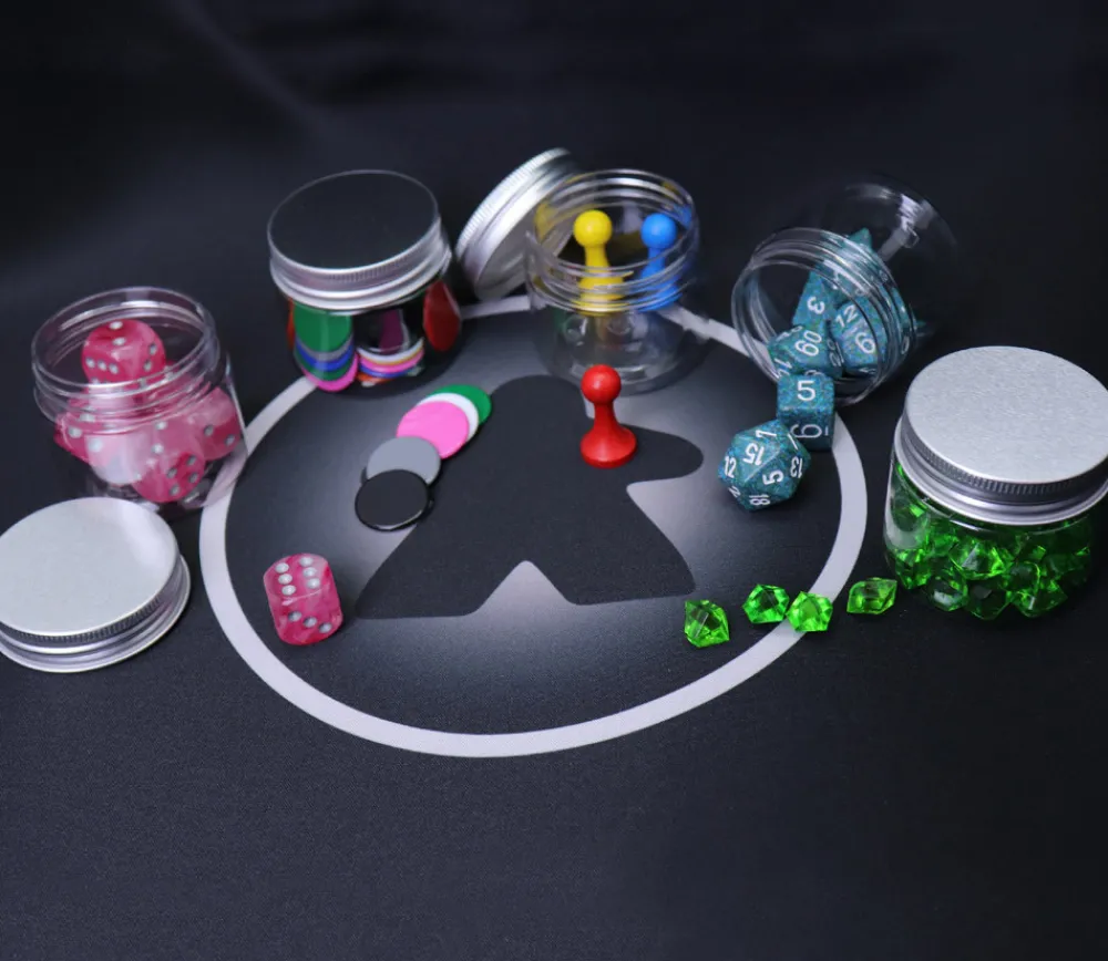 Tout Pour le Jeu Boîte ronde Ø 4.8 cm plastique avec couvercle à vis en aluminium