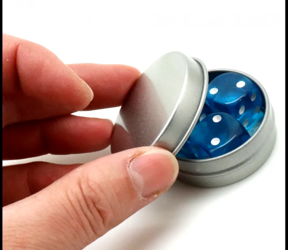 Tout Pour le Jeu Boîte ronde métal Ø 4.3 cm avec couvercle hermétique