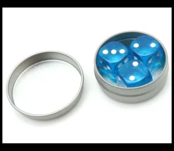 Tout Pour le Jeu Boîte ronde métal Ø 4.3 cm avec couvercle hermétique