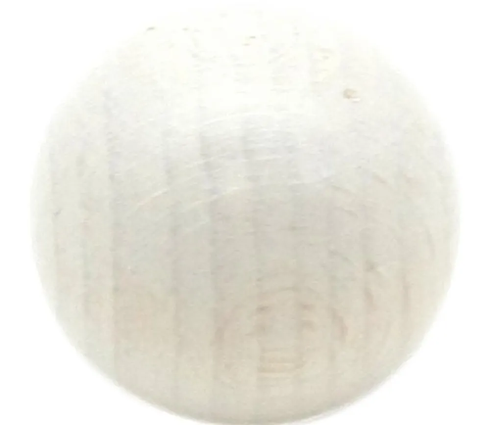 Tout Pour le Jeu Boule 2.5 cm couleur blanche en bois - bille hêtre diamètre 25 mm