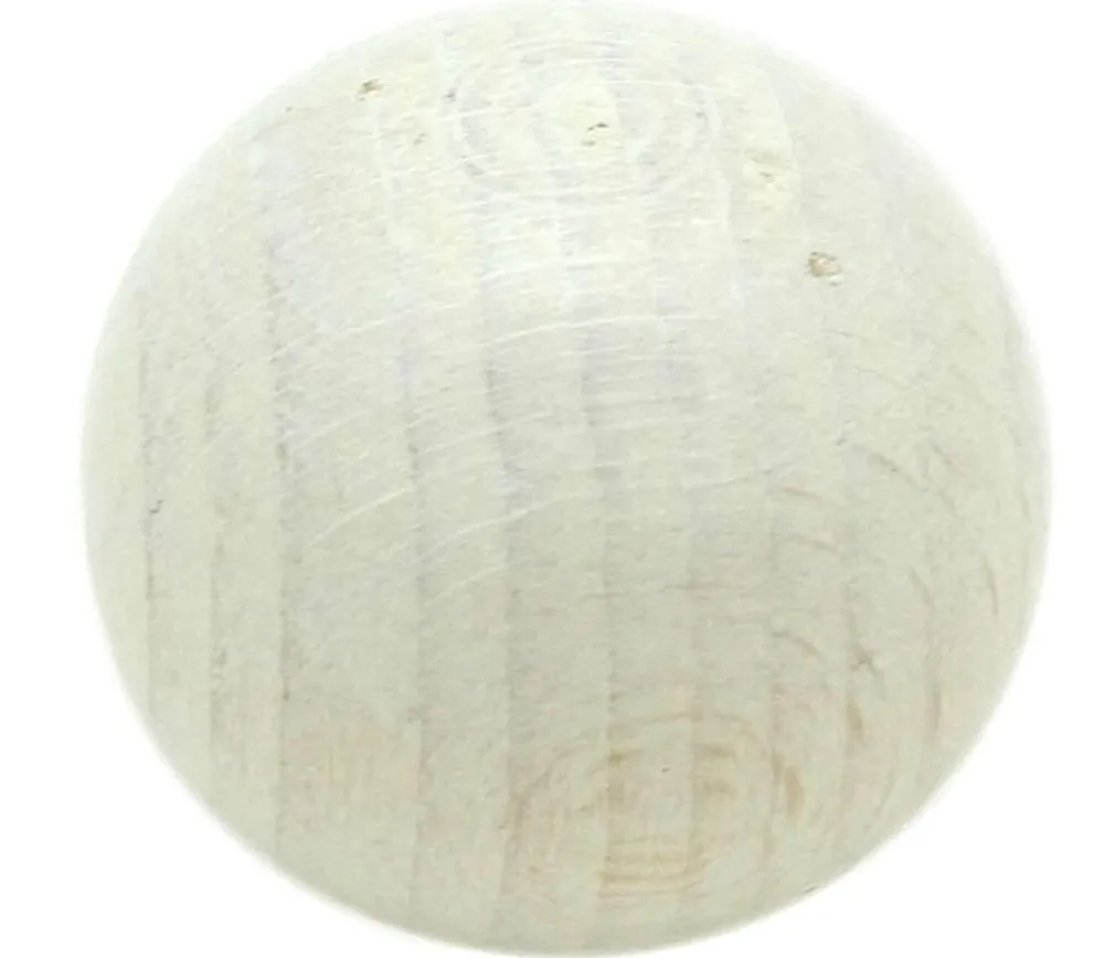Tout Pour le Jeu Boule 2.5 cm couleur blanche en bois - bille hêtre diamètre 25 mm