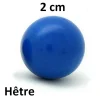 Tout Pour le Jeu Boule 2 cm couleur bleue en bois - bille hêtre diamètre 20 mm