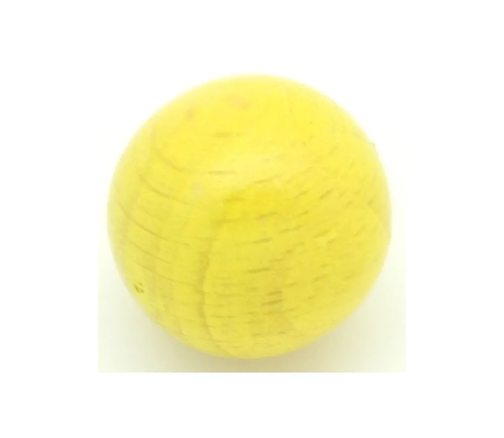 Tout Pour le Jeu Boule 2 cm couleur jaune en bois - bille hêtre diamètre 20 mm