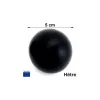 Tout Pour le Jeu Boule 5 cm couleur noire en bois - grosse bille hêtre diamètre 50 mm