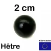 Tout Pour le Jeu Boule 2 cm couleur noire en bois - bille hêtre diamètre 20 mm