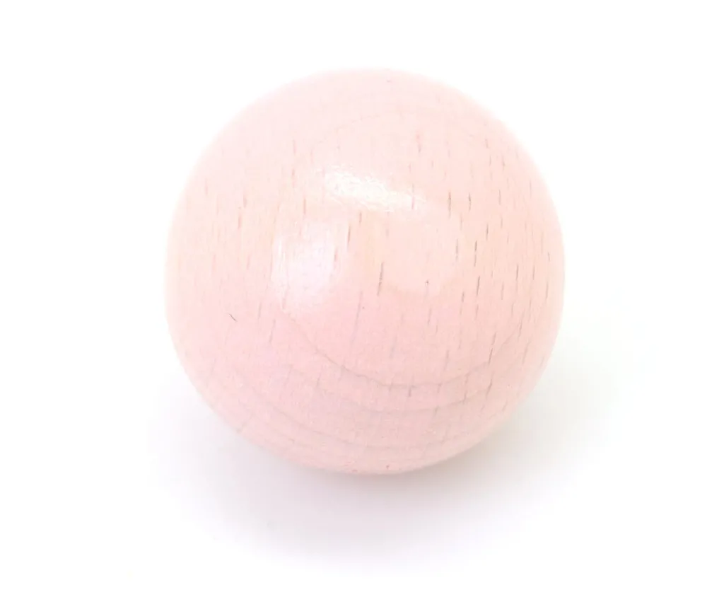 Tout Pour le Jeu Boule 2.5 cm couleur rose en bois - bille hêtre diamètre 25 mm