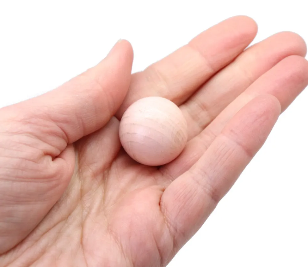 Tout Pour le Jeu Boule 2.5 cm couleur rose en bois - bille hêtre diamètre 25 mm