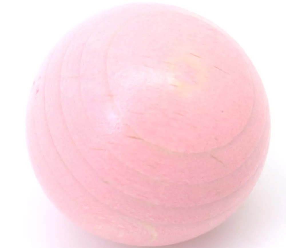 Tout Pour le Jeu Boule 3 cm couleur rose en bois - bille hêtre diamètre 30 mm