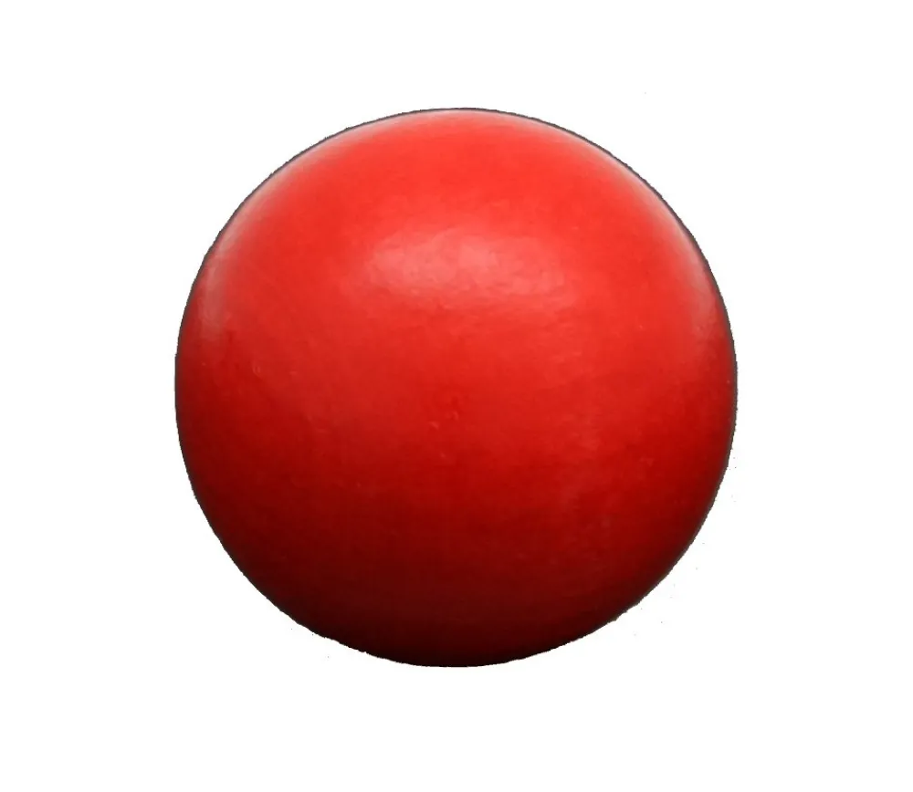 Tout Pour le Jeu Boule 5 cm couleur rouge en bois - bille hêtre diamètre 50 mm