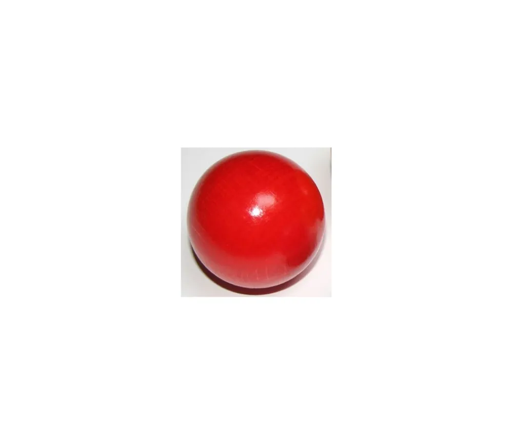 Tout Pour le Jeu Boule 4 cm couleur rouge en bois - grosse bille hêtre diamètre 40 mm