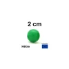 Tout Pour le Jeu Boule 2 cm couleur verte en bois - bille hêtre diamètre 20 mm