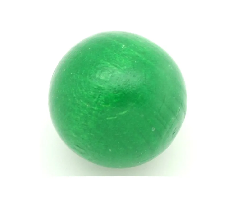 Tout Pour le Jeu Boule 5 cm couleur verte en bois - bille hêtre diamètre 50 mm