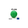 Tout Pour le Jeu Boule 4 cm couleur verte en bois - grosse bille hêtre diamètre 40 mm