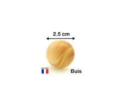 Tout Pour le Jeu Boule 2.5 cm en bois - bille buis diamètre 25 mm
