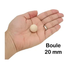 Tout Pour le Jeu Boule 2 cm en bois - bille hêtre diamètre 20 mm