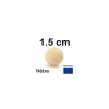 Tout Pour le Jeu Boule 1.5 cm en bois - bille hêtre diamètre 15 mm