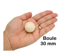 Tout Pour le Jeu Boule 3 cm en bois - bille hêtre diamètre 30 mm