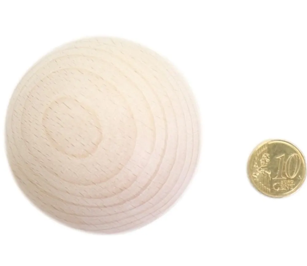 Tout Pour le Jeu Boule 6 cm en bois - grosse boule hêtre diamètre 60 mm