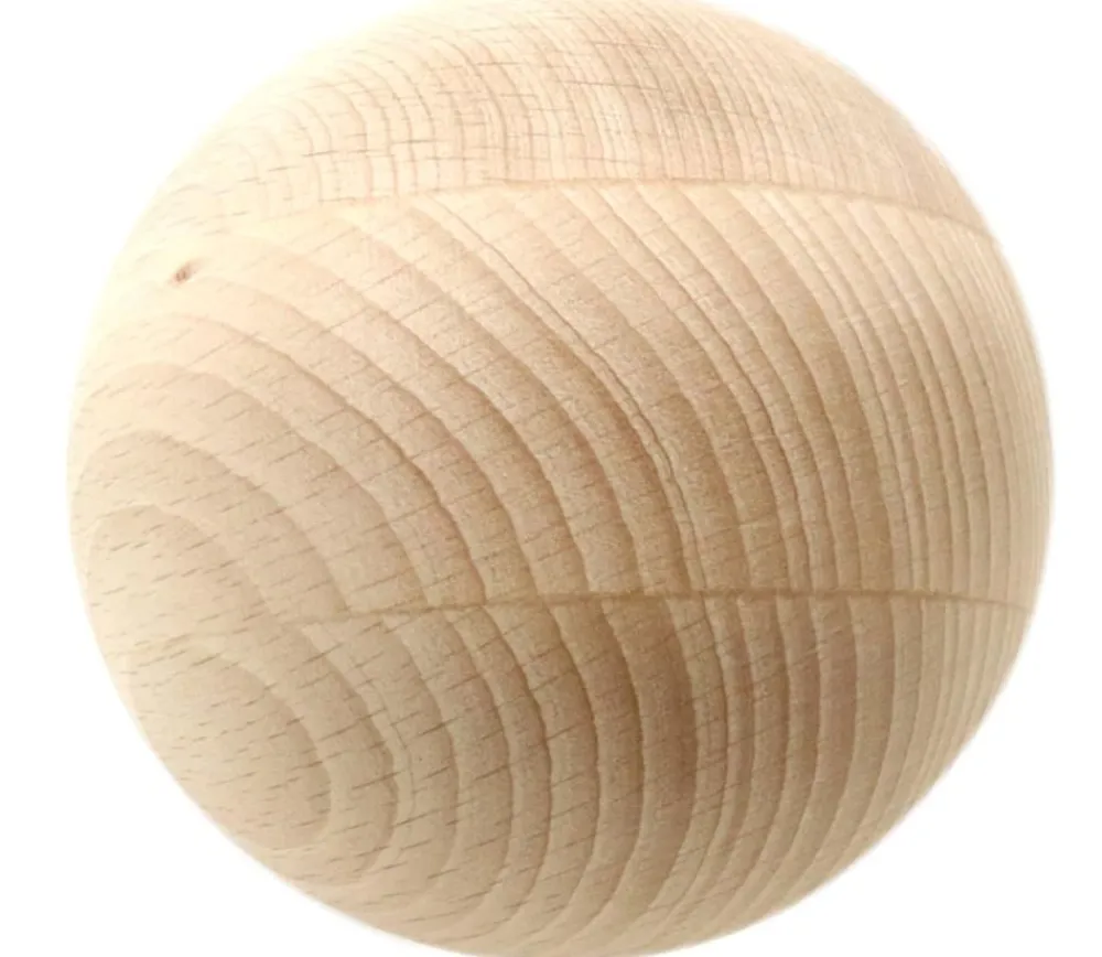Tout Pour le Jeu Boule 9 cm en bois - grosse boule hêtre diamètre 90 mm