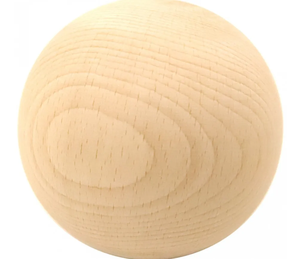 Tout Pour le Jeu Boule 10 cm en bois - grosse boule hêtre diamètre 100 mm