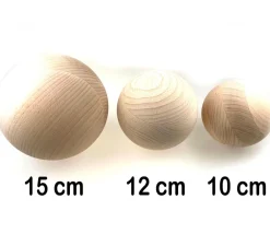 Tout Pour le Jeu Boule 10 cm en bois - grosse boule hêtre diamètre 100 mm