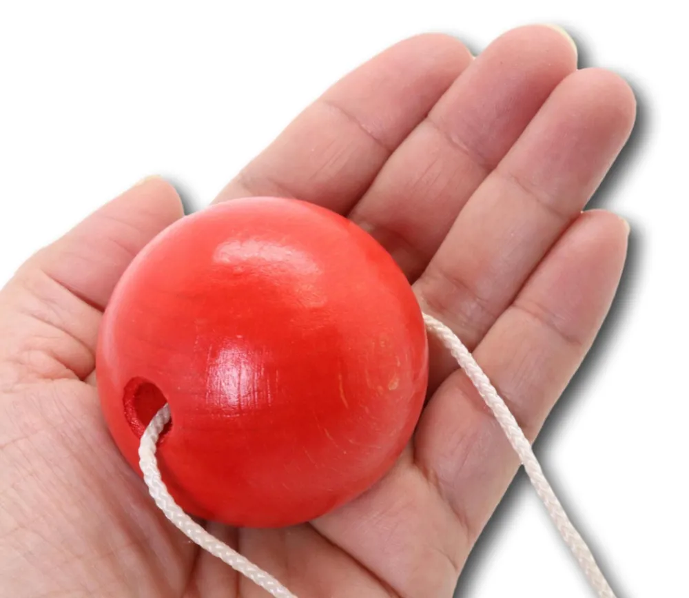Tout Pour le Jeu Boule percée 5 cm bois - grosse perle trou 8 mm