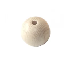 Tout Pour le Jeu Boule percée 3 cm en bois - grosse perle trouée hêtre diamètre 30 mm trou 6 mm