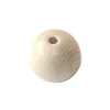Tout Pour le Jeu Boule percée 4 cm en bois - grosse perle trouée hêtre diamètre 40 mm trou 8 mm
