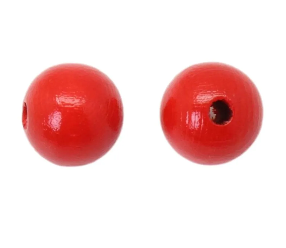 Tout Pour le Jeu Boule percée de 1.2 cm en bois - Mini perle trou 3 mm