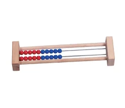 Tout Pour le Jeu Boulier bois 2 rangées rouge bleu 22.3 x 6 x 2.9 cm