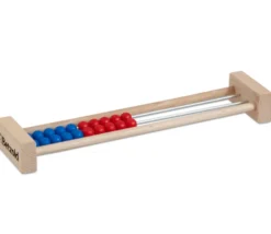 Tout Pour le Jeu Boulier bois 2 rangées rouge bleu 22.3 x 6 x 2.9 cm