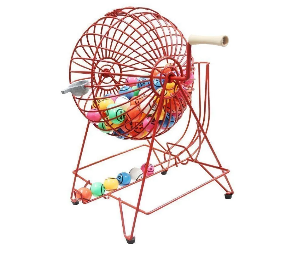 Tout Pour le Jeu Boulier de loto géant 31.5 cm + 90 boules + plateau de tirage