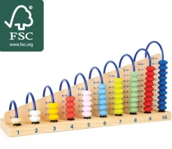 Tout Pour le Jeu Boulier Education bois addition 10 rangées