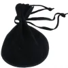 Tout Pour le Jeu Bourse petit Sac en daim noir 10x12 cm