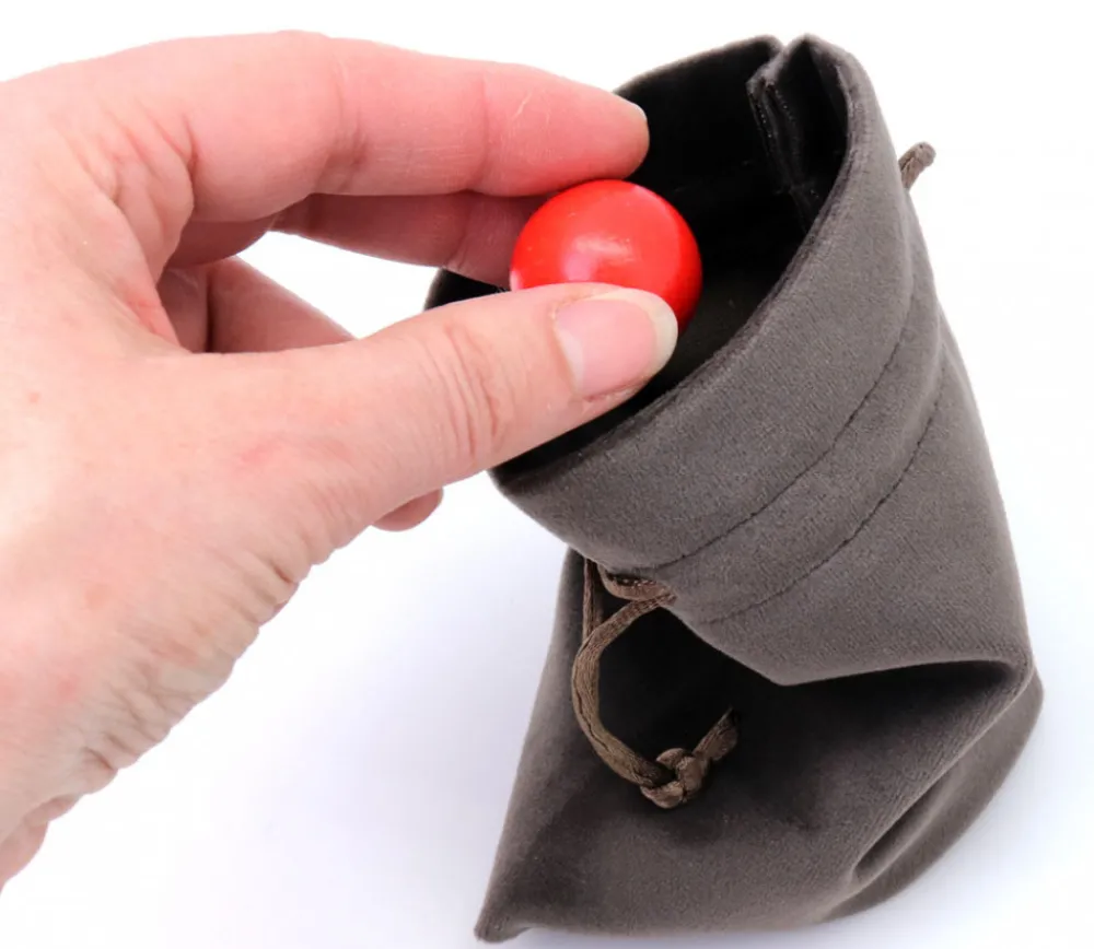 Tout Pour le Jeu Bourse sac 11 x 15 cm velours ultra épais brun vide