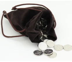 Tout Pour le Jeu Bourse sac 11 x 15 cm velours ultra épais brun vide