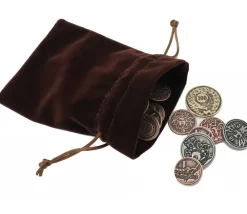 Tout Pour le Jeu Bourse sac 11 x 15 cm velours ultra épais brun vide