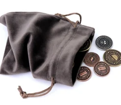 Tout Pour le Jeu Bourse sac 11 x 15 cm velours ultra épais brun vide