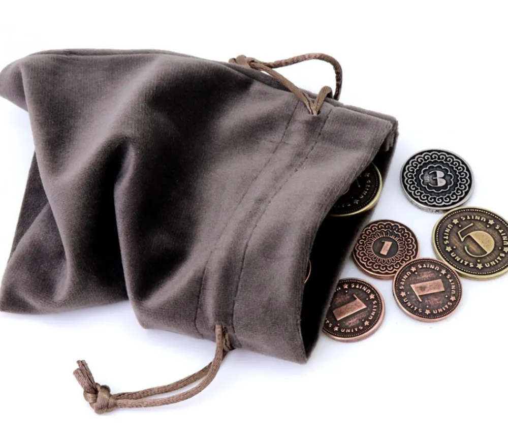 Tout Pour le Jeu Bourse sac 11 x 15 cm velours ultra épais brun vide