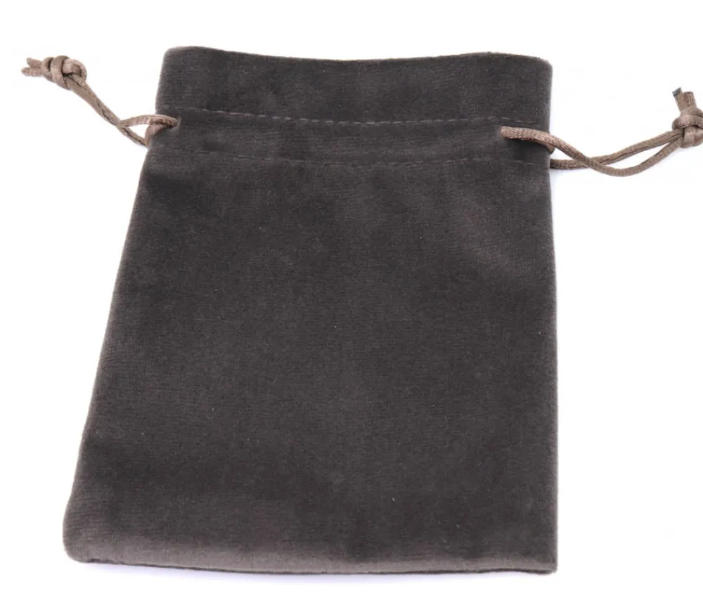 Tout Pour le Jeu Bourse sac 11 x 15 cm velours ultra épais brun vide