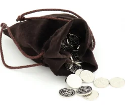 Tout Pour le Jeu Bourse sac 11 x 15 cm velours ultra épais brun vide