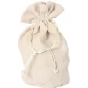 Tout Pour le Jeu Bourse Sac velours beige big 215 x 160 mm